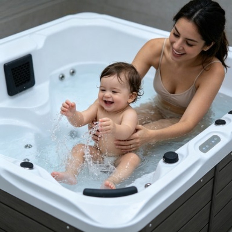 Hot Tub - ホットタブスパ ジャグジー アクリル製屋外マッサージ浴槽 3人用 37ジェット Geckoコントロール