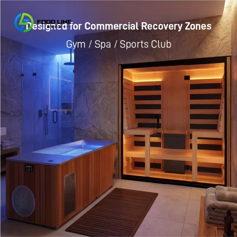 Spa Wellness Gym - カスタマイズ可能な業務用サウナアイスバスコントラストセラピーシステム、ジム、スパ、ウェルネスセンター向けコールドプランジリカバリーエキップメント