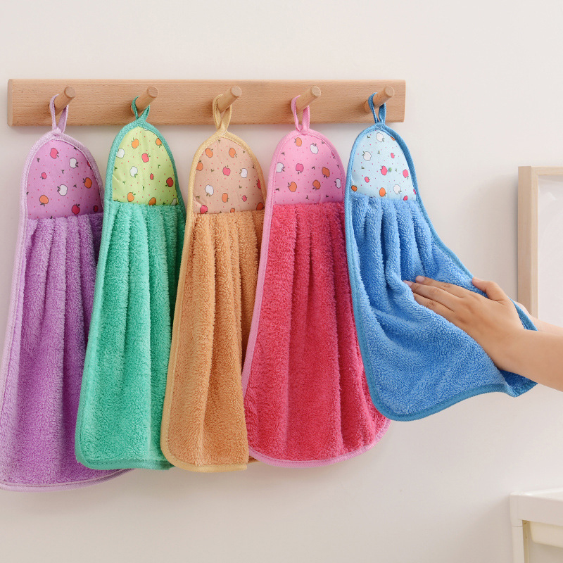 Spa Towel - 4 個の小さなハンドタオルキッチンバスルーム用コーラルベルベットソフト速乾性吸収性クリーニングクロスホームサウナテリータオル