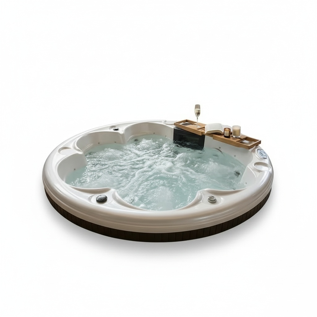 屋外スパホットタブ、6人用高級アクリル製自立式浴槽、220x - Hot Tub のレビューと価格