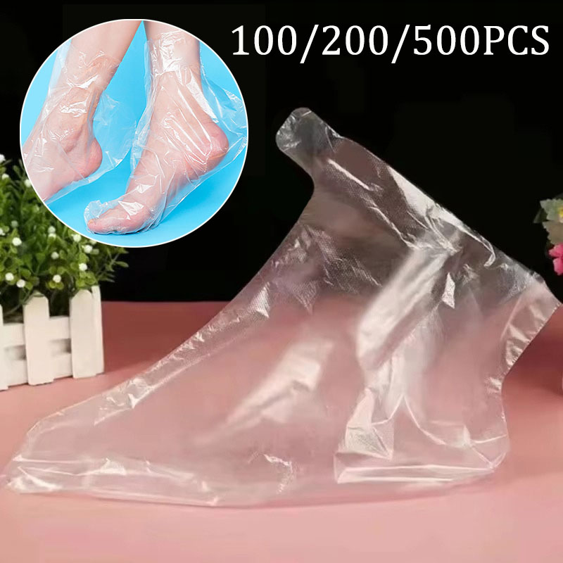 100-500 個使い捨て足保湿ソックス透明フットバッグ P - Foot Spa のレビューと価格