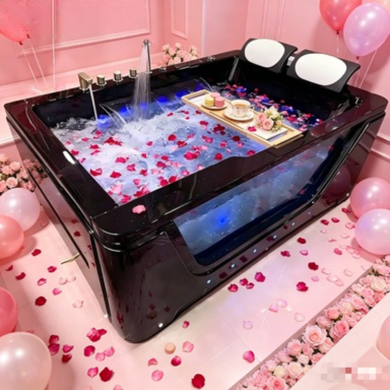 アクリル製屋外ジャグジーマッサージ浴槽、6人用、67ジェット - Hot Tub のレビューと価格