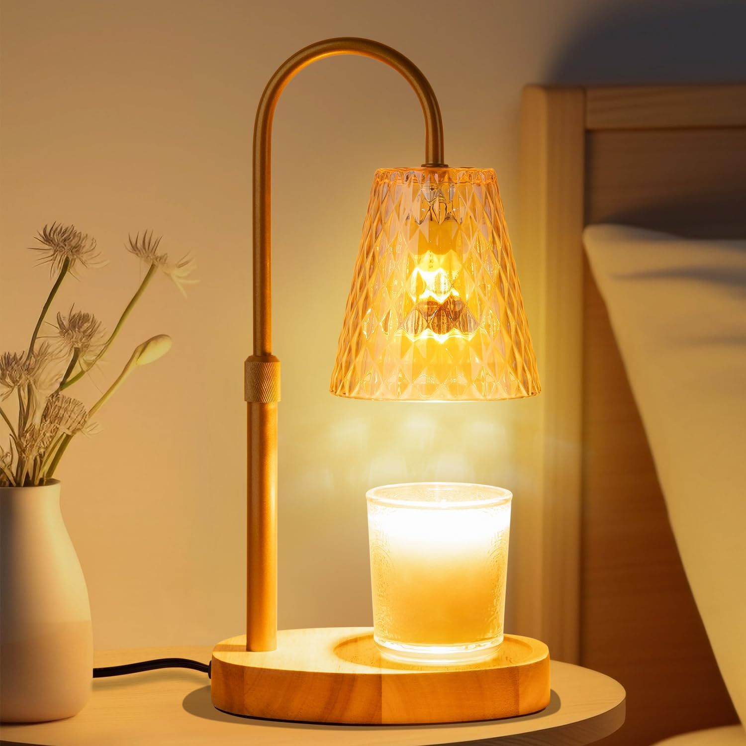 フレームレスワックスメルトウォーマーランプガラスシェードレト - Wax Warmer のレビューと価格