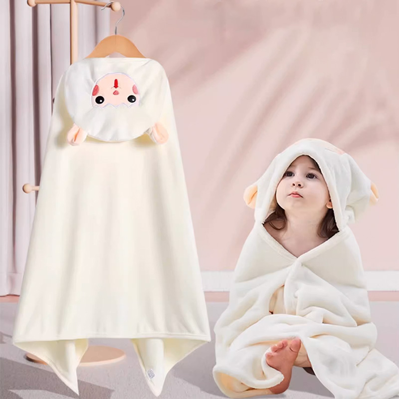 可愛い漫画柄のコーラルフリース素材の着る毛布、柔らかく快適で - Spa Towel のレビューと価格
